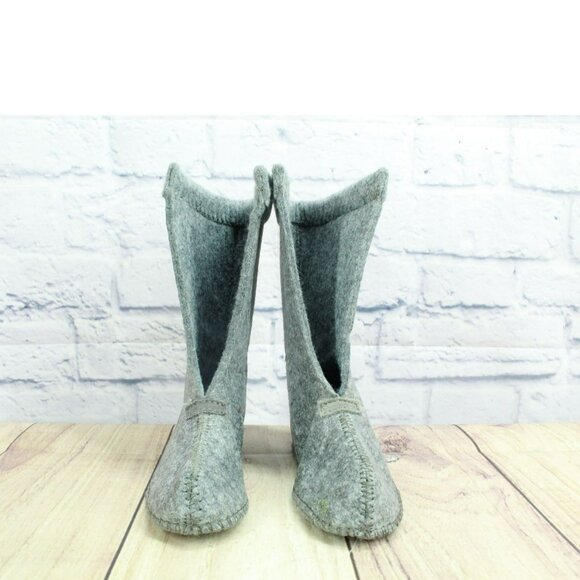 LL Bean Gray Wool Warm Replacement Boot Liner Inserts Size 10 - Picture 4 of 9